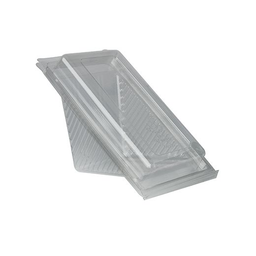 Sandwichboxen met klapdeksel, PLA "pure" rectangular 7 cm x 10 cm x 17,8 cm transparant middel 1