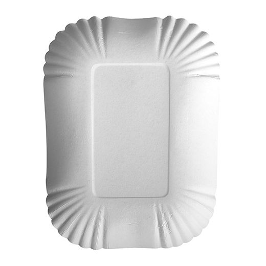 Schalen, karton "pure" plein 13 cm x 17,5 cm x 3 cm wit 1