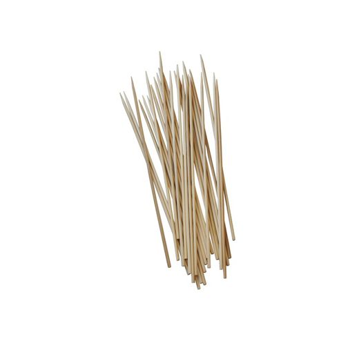 Sjasliekstokjes bamboe "pure" Ø 2,5 mm · 15 cm satéprikkers brochettestokjes 1