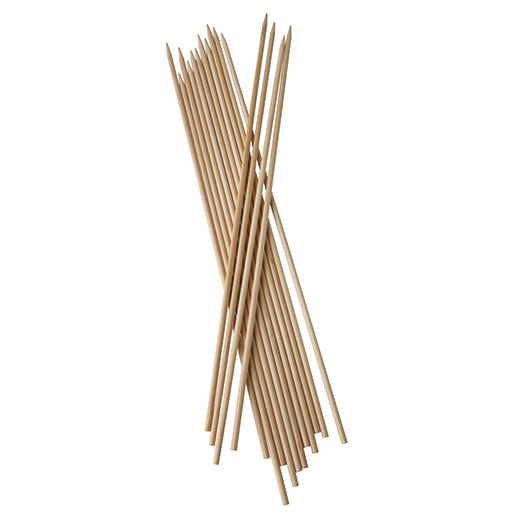 XXL sjasliekstokjes, hout "pure" Ø 5 mm · 40 cm, satéprikkers, satéstokjes, barbecue spiezen 1