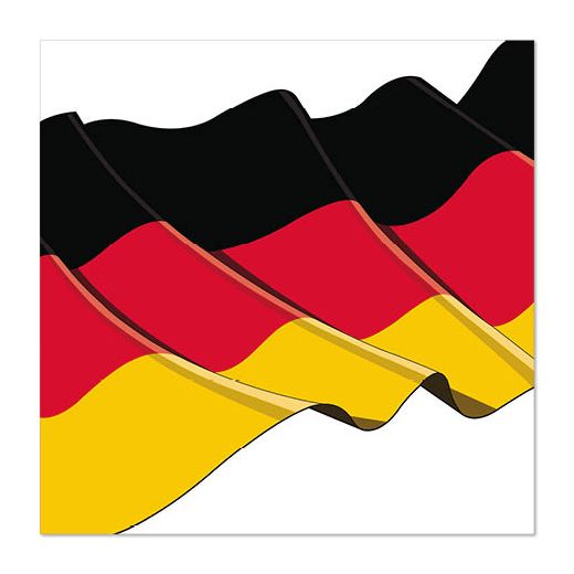 Servetten, 3-laags 1/4 vouw 33 cm x 33 cm "Duitsland" 1