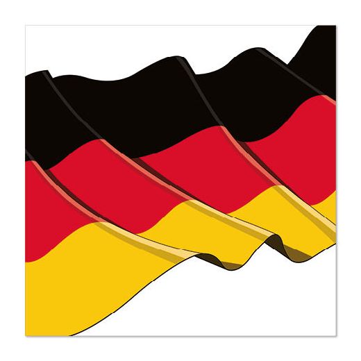 Servetten, 3-laags 1/4 vouw 33 cm x 33 cm "Duitsland" 1