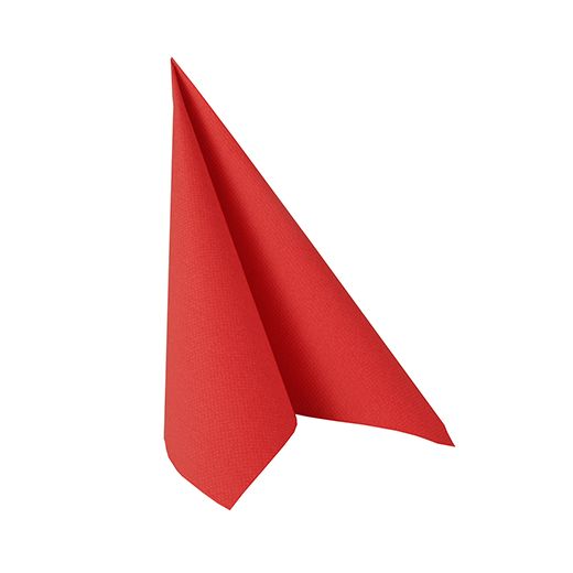 Servetten "ROYAL Collection" 1/4 vouw 25 cm x 25 cm rood 1