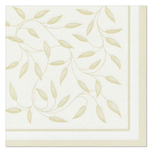 Servetten "ROYAL Collection" 1/4 vouw 40 cm x 40 cm champagne "New Mediterran" 1
