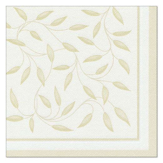 Servetten "ROYAL Collection" 1/4 vouw 40 cm x 40 cm champagne "New Mediterran" 1