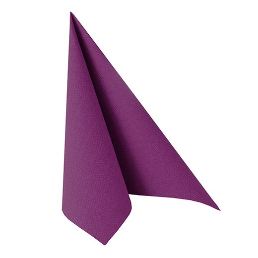 Servetten "ROYAL Collection" 1/4 vouw 40 cm x 40 cm paars 1
