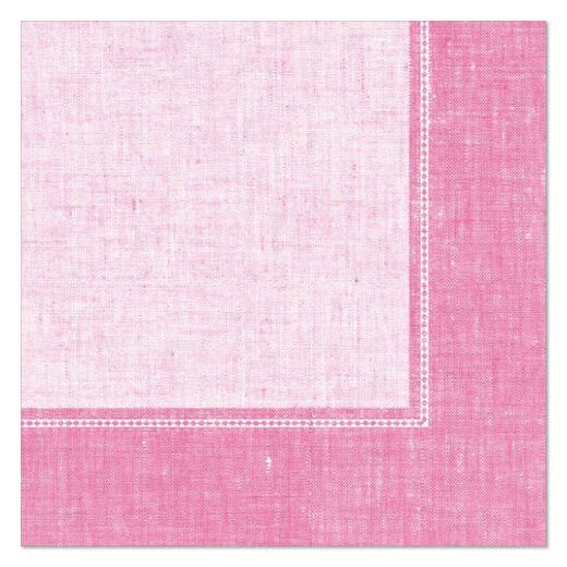 Servetten "ROYAL Collection" 1/4 vouw 40 cm x 40 cm roze "Linum" 1