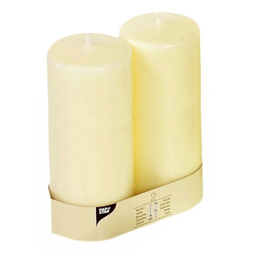 Stompkaarsen Ø 80 mm · 220 mm ivoor "Ivory" 1