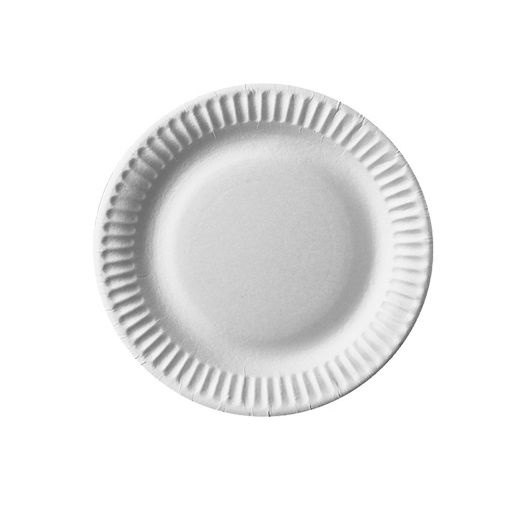 Borden, karton "pure" rond Ø 15 cm wit, papieren bordjes, FSC 1