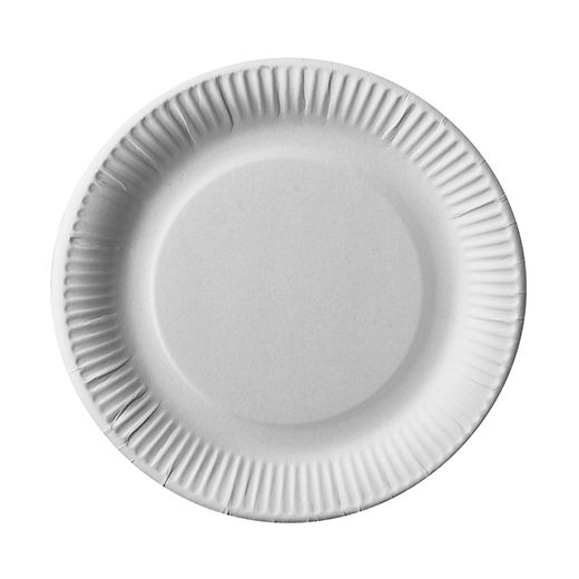 Borden, karton "pure" rond Ø 23 cm wit, papieren bordjes, FSC 1