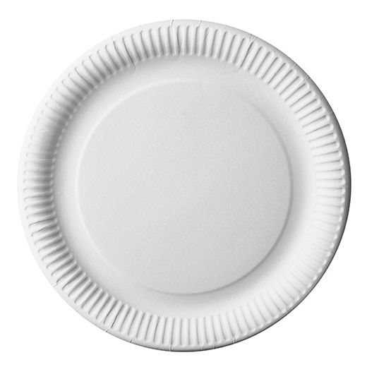 Borden, karton "pure" rond Ø 29 cm wit, papieren bordjes, FSC 1