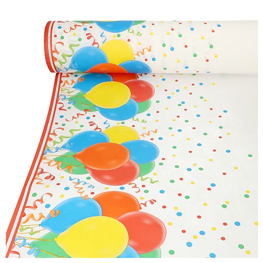 Tafelkleed, non-woven "soft selection plus" 40 m x 1,18 m "Lucky Balloons" 1
