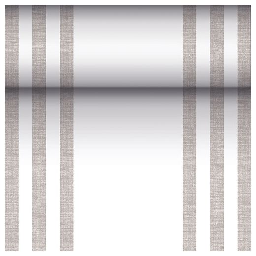 Tafellopers, stofkarakter, PV-Tissue Mix "ROYAL Collection" 24 m x 40 cm grijs "Lines" 1