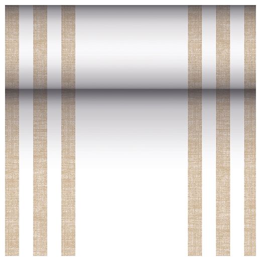 Tafellopers, stofkarakter, PV-Tissue Mix "ROYAL Collection" 24 m x 40 cm zand "Lines" 1