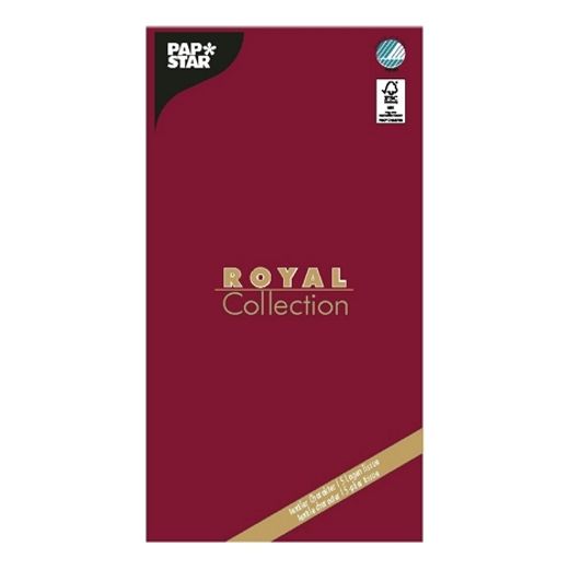 Tafelkleed van tissue "ROYAL Collection" 120 cm x 180 cm, 5-laags, FSC, bordeaux 1