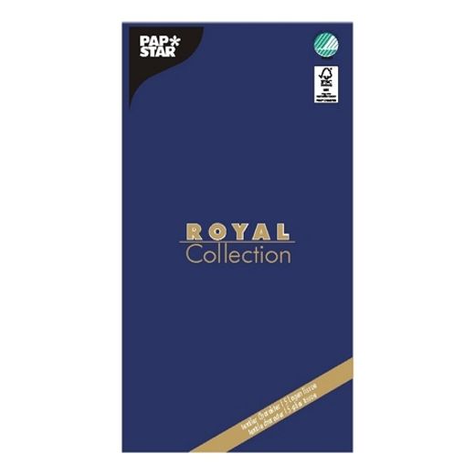 Tafelkleed van tissue "ROYAL Collection" 120 cm x 180 cm, 5-laags, FSC, donkerblauw 1