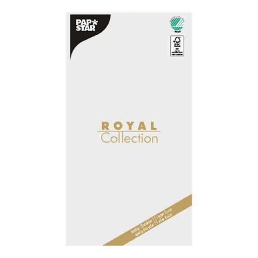 Tafelkleed van tissue "ROYAL Collection" 120 cm x 180 cm, 5-laags, FSC, wit 1