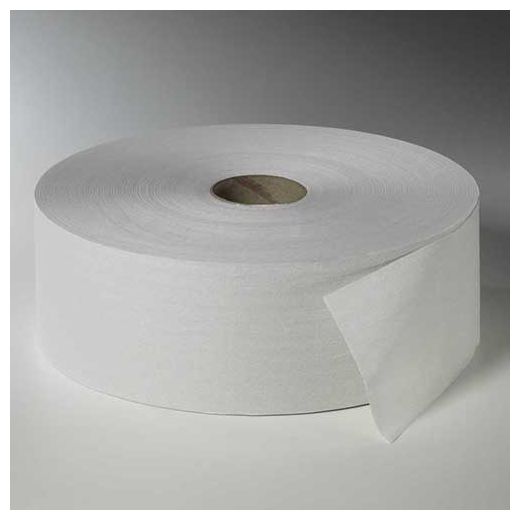 Jumborol toiletpapier, 380 m x 10 cm wit, maxi toiletrol, WC-papier op rol 1