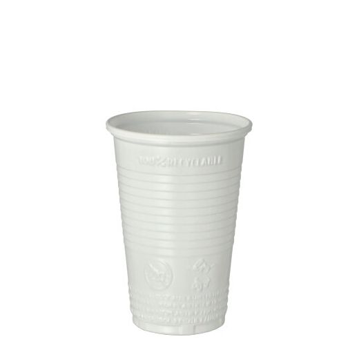 Drinkbekers, PP 0,2 l Ø 7,03 cm · 9,9 cm wit 1