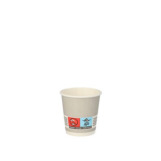Drinkbekers, Karton 5 cl Ø 5 cm · 5 cm zilver "Shot" 1