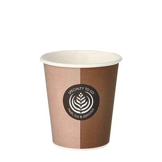 Drinkbekers, Karton "To Go" 0,2 l Ø 8 cm · 9,1 cm 1
