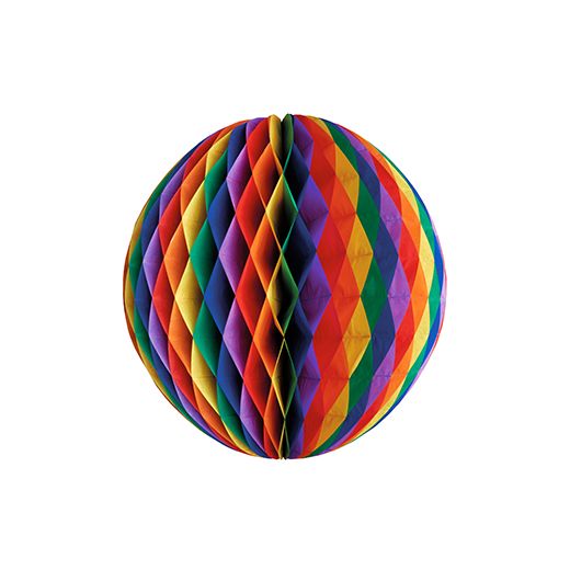Honeycomb bal, honinggraat Ø 30 cm "Rainbow" brandvertagend 1