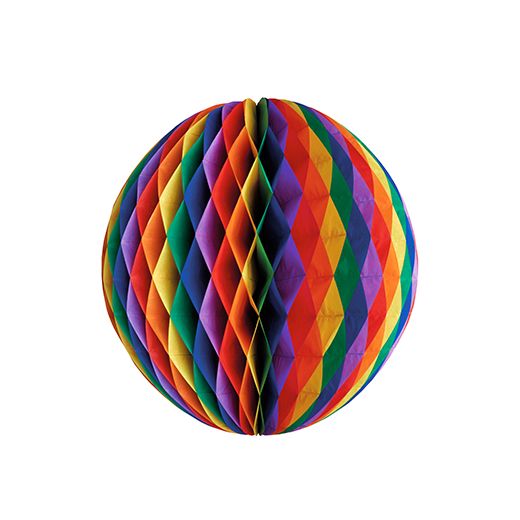 Honeycomb bal, honinggraat Ø 60 cm "Rainbow" brandvertagend 1