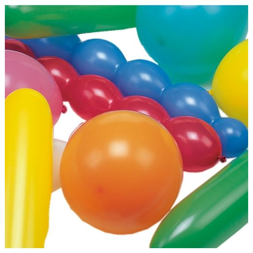 Ballonnen assorti kleuren verschillende kleuren en vormen, extra groot 1