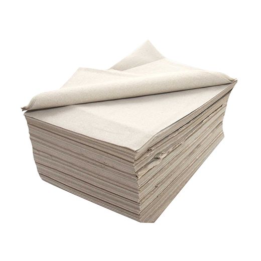 Poetsdoek van cellulosewatten, 40 cm x 60 cm grijs, 5 kg ongebleekt, papieren handdoek 1