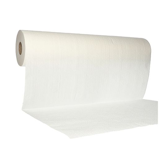 Fripa onderzoektafelpapier "Duo Line+", wit, scheurperforatie per 38 cm, 50 m x 55 cm, behandeltafelpapier, onderzoeksbankpapier 1