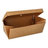 Baguettebox, vouwdoos van karton "pure" 10 cm x 13 cm x 25 cm vouwbaar, groot