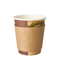 Kartonnen sleeves voor koffiebekers "To Go" Ø 7,3 cm · 5,8 cm bruin