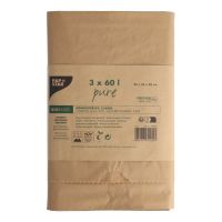 Bio-compostzakken van papier "pure" 60 l H 85 x B 55 x D 23 cm