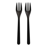 Herbruikbare vorken van PP-MF, 18,5 cm zwart extra stabiel, vork reusable