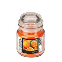 "Flavour by GALA" kaars in snoeppot Ø 63 mm · 85 mm oranje - Orange