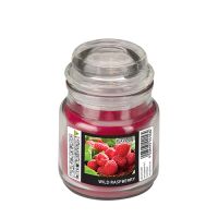 "Flavour by GALA" kaars in snoeppot Ø 63 mm · 85 mm wijnrood - Wild Raspberry