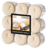 "Flavour by GALA" Geurkaars Ø 37,5 mm · 16,6 mm ivoor - Sandalwood-Vanilla