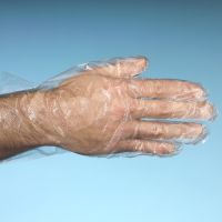 Basic wegwerp handschoenen van PE, maat L, transparant 