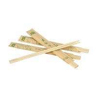 Eetstokjes chopsticks van bamboe 21 cm in hoesje, per paar verpakt
