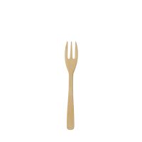 Stevige fingerfood vork bamboe "pure" 9,5 cm, amuse vorkjes