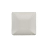 Amuse fingerfood bordje van suikerriet "pure" vierkant 6,5 x 6,5 cm, PFAS-vrij wit