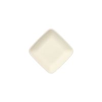 Amuse fingerfood bordje suikerriet "pure" vierkant 6,5 x 6,5 cm, PFAS-vrij, wit