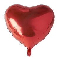 Folie ballon Ø 45 cm rood "Heart" large