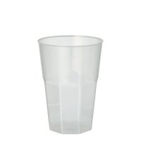 Herbruikbar drinkbekers voor caipirinha, PP 0,3 l Ø 8 cm · 11 cm helder onbreekbaar