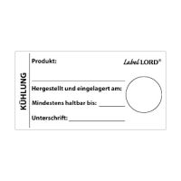 "LabelLord" etiketten 37 x 64 cmm, wit, koeling, afwasbaar