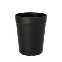 Herbruikbare bekers voor koude en warme dranken van zwart PP, 0,3 l Ø 8 cm · 10 cm, reusable koffiebekers, koffiekopjes
