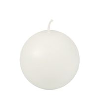 Bolkaarsen Ø 80 mm wit van 100% stearine