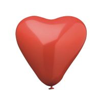 Hartvormige ballonnen Ø 19 cm rood "Heart" medium