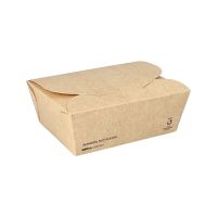 100% plasticvrij lunchbox medium met Notpla coating 15 x 11,5 cm FSC