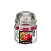 "Flavour by GALA" Snoeppot met waxvulling, MAXI Ø 90 mm · 120 mm wijnrood - Wild Raspberry